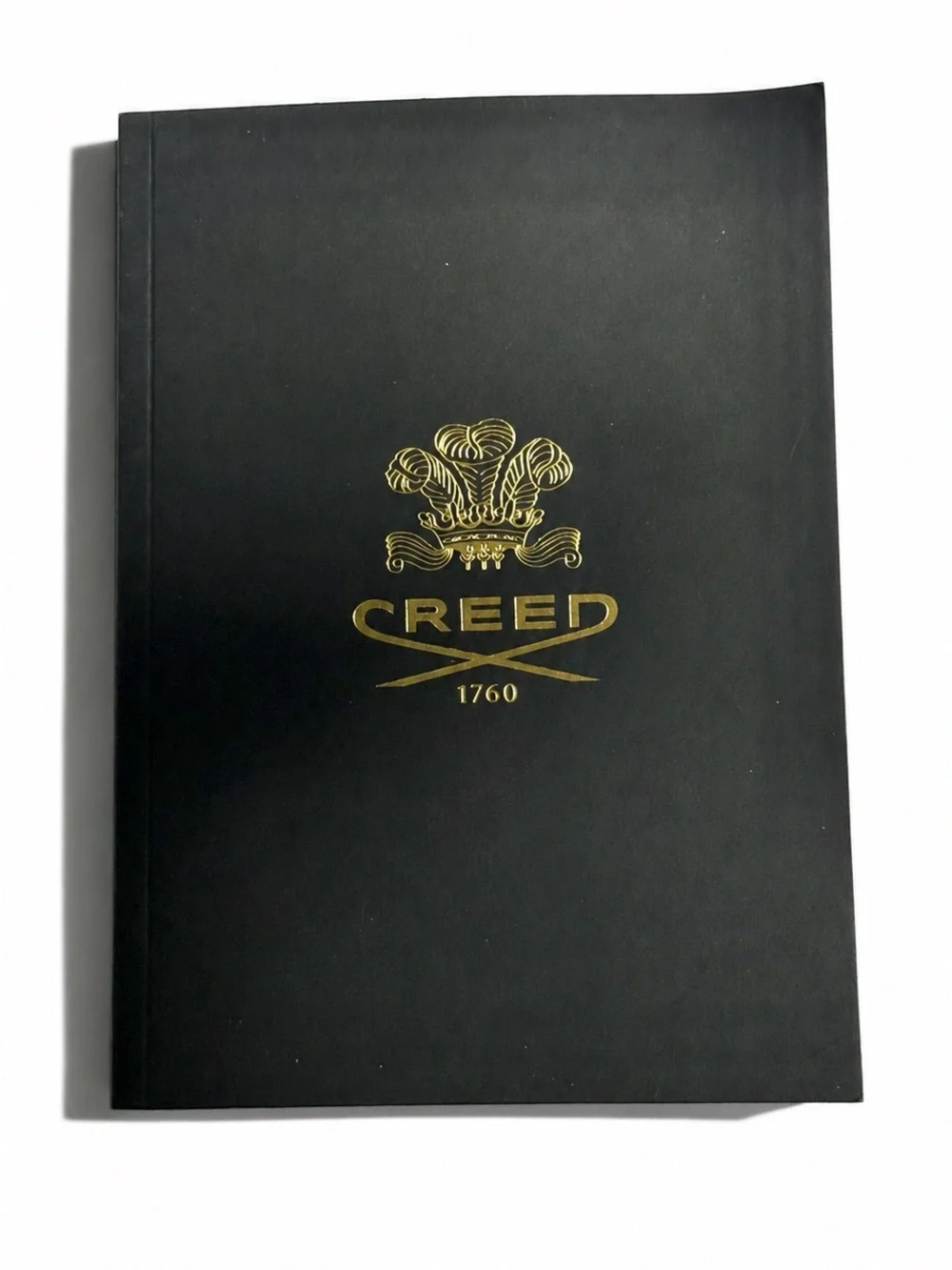 Creed 1760 Black Gold Logo Lined Notebook New